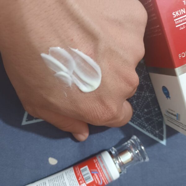 showing eventone c cream applied to skin