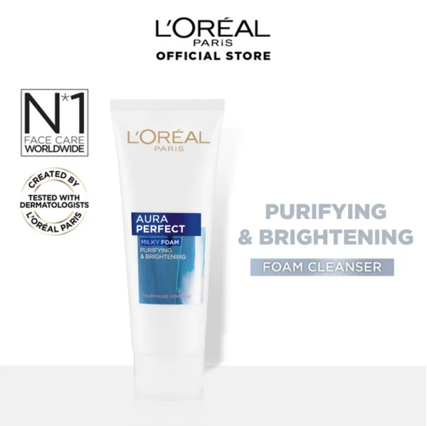 loreal whitening facewash for glowing complexion