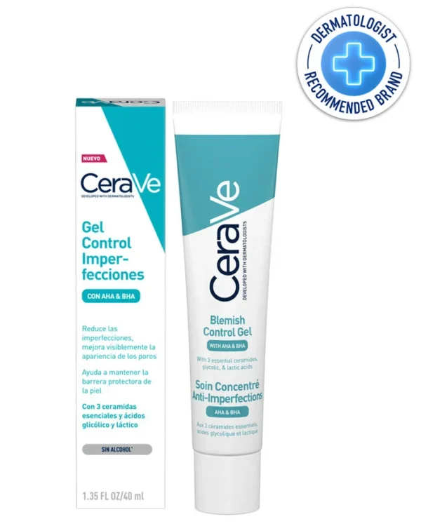 CeraVe Blemish Control Gel carton and tube, front view