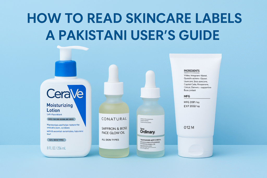 reading skincare labels