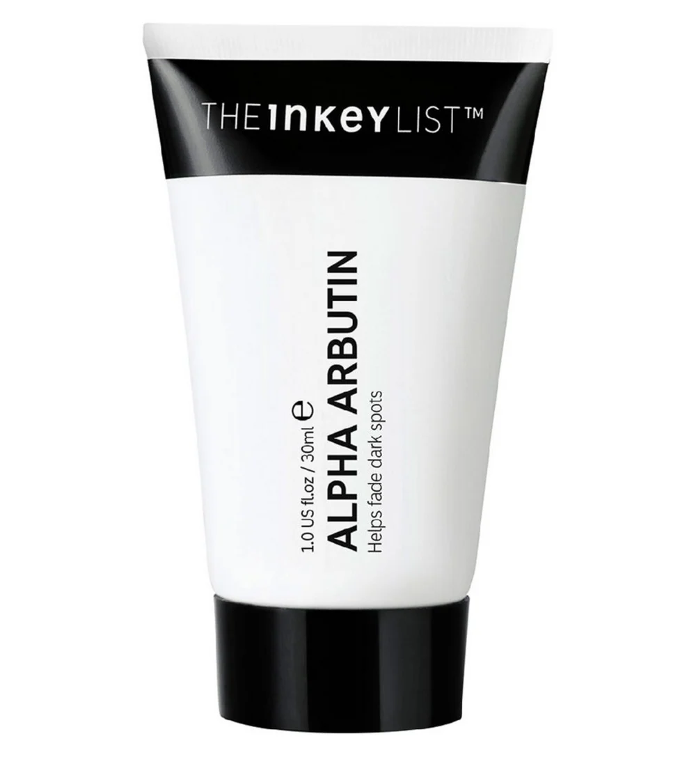 The Inkey List Alpha Arbutin Serum tube on a white background