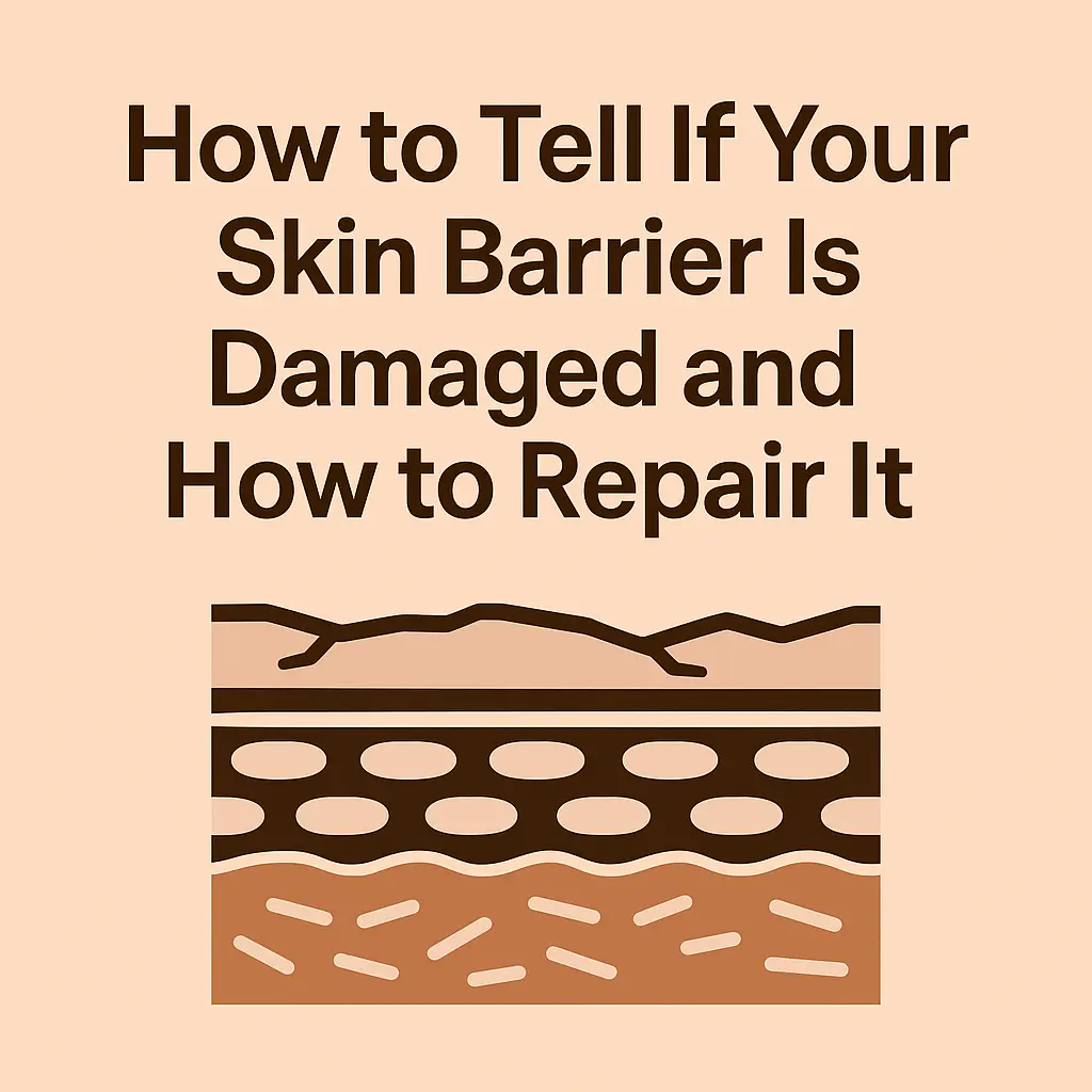 Graphic showing damaged skin barrier layers